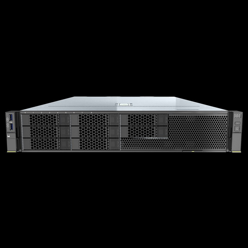 华为(超聚变)2288H V5服务器主机 2U机架式 8大盘 2*银牌4210 20C 2.2G丨双电 16G内存丨4T SATA硬盘丨130